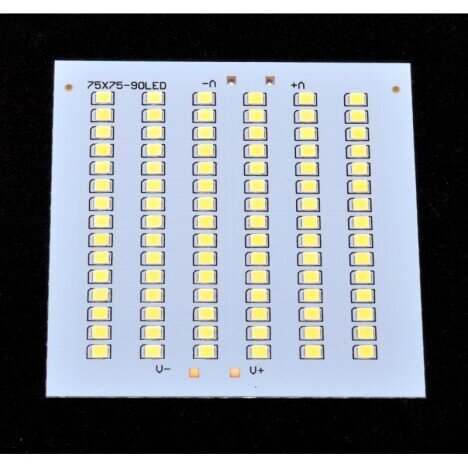 PLACA CU LEDURI SMD 75 X 75 X 90 BUC 12V / PUTERE 70W